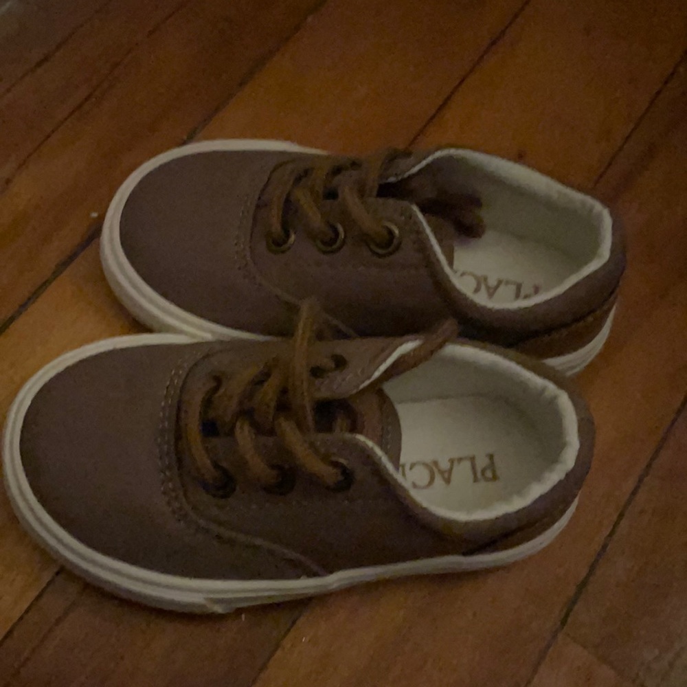 Size 5 brown toddler boys dressy shoes